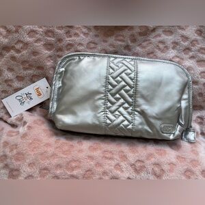 NWT Lug Toiletries Padded Travel Bag - Flash Metallic Silver